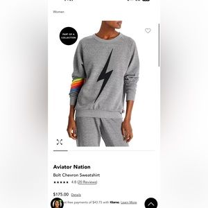 Aviator Nation Bolt Chevron Sweatshirt